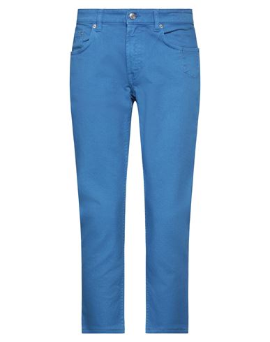 Department 5 Man Denim Pants Azure Size 34 Cotton, Elastane In Blue