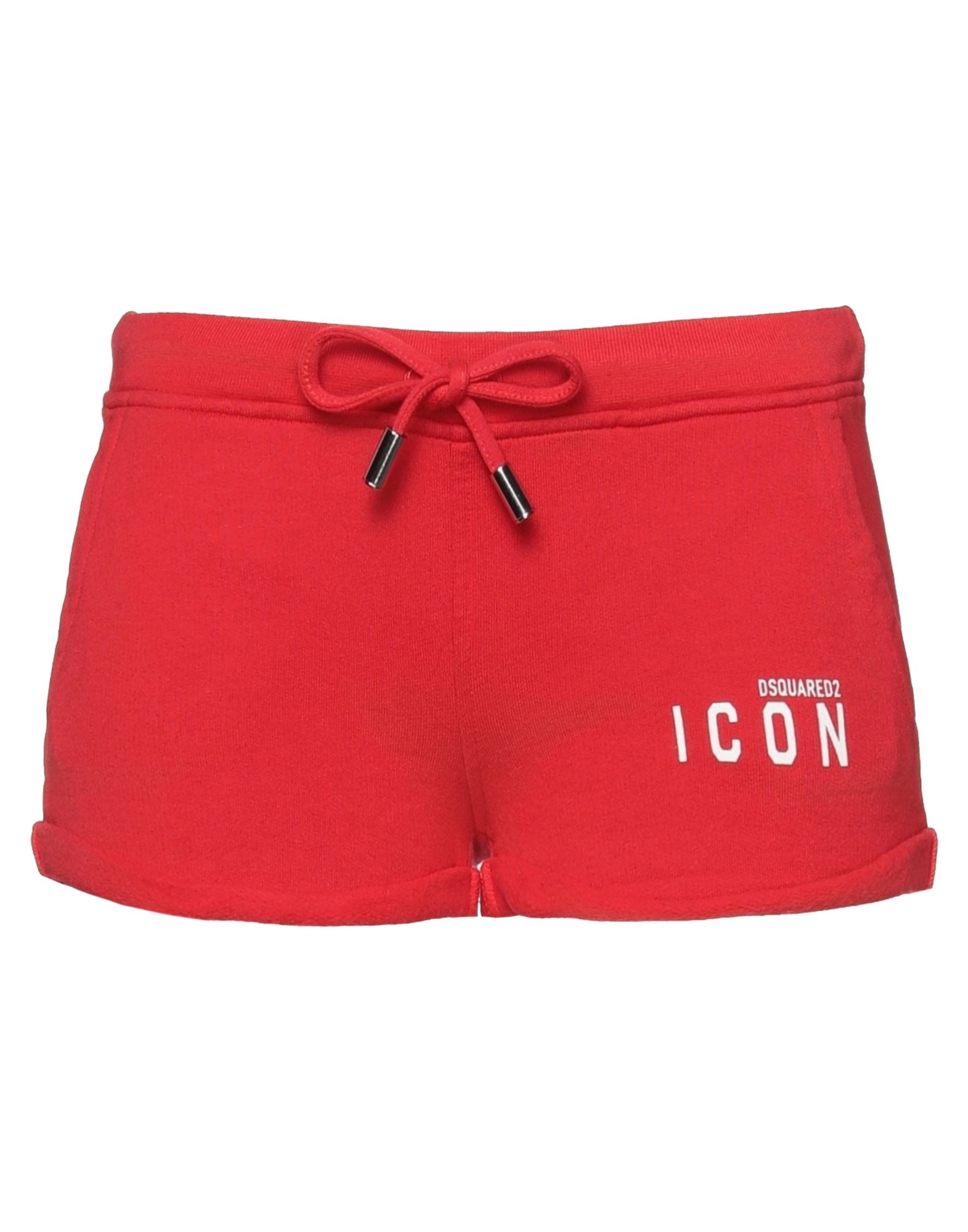 Dsquared2 Woman Shorts & Bermuda Shorts Red Size Xs Cotton, Elastane