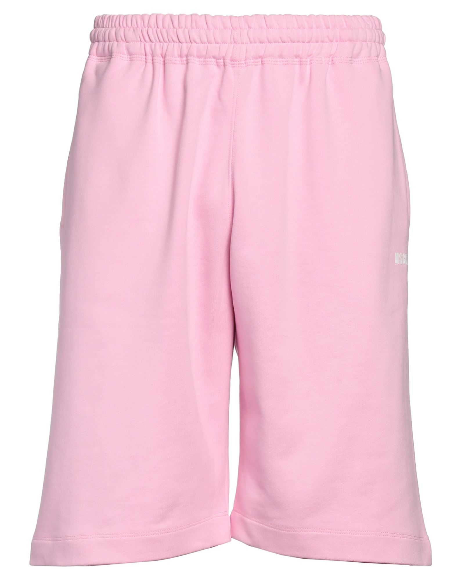 Msgm Man Shorts & Bermuda Shorts Pink Size S Cotton