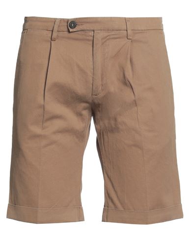 Michael Coal Man Shorts & Bermuda Shorts Brown Size 32 Cotton, Linen, Elastane