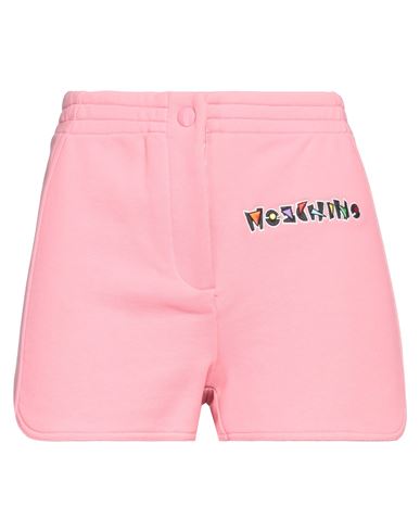 Moschino Woman Shorts & Bermuda Shorts Pink Size 8 Cotton