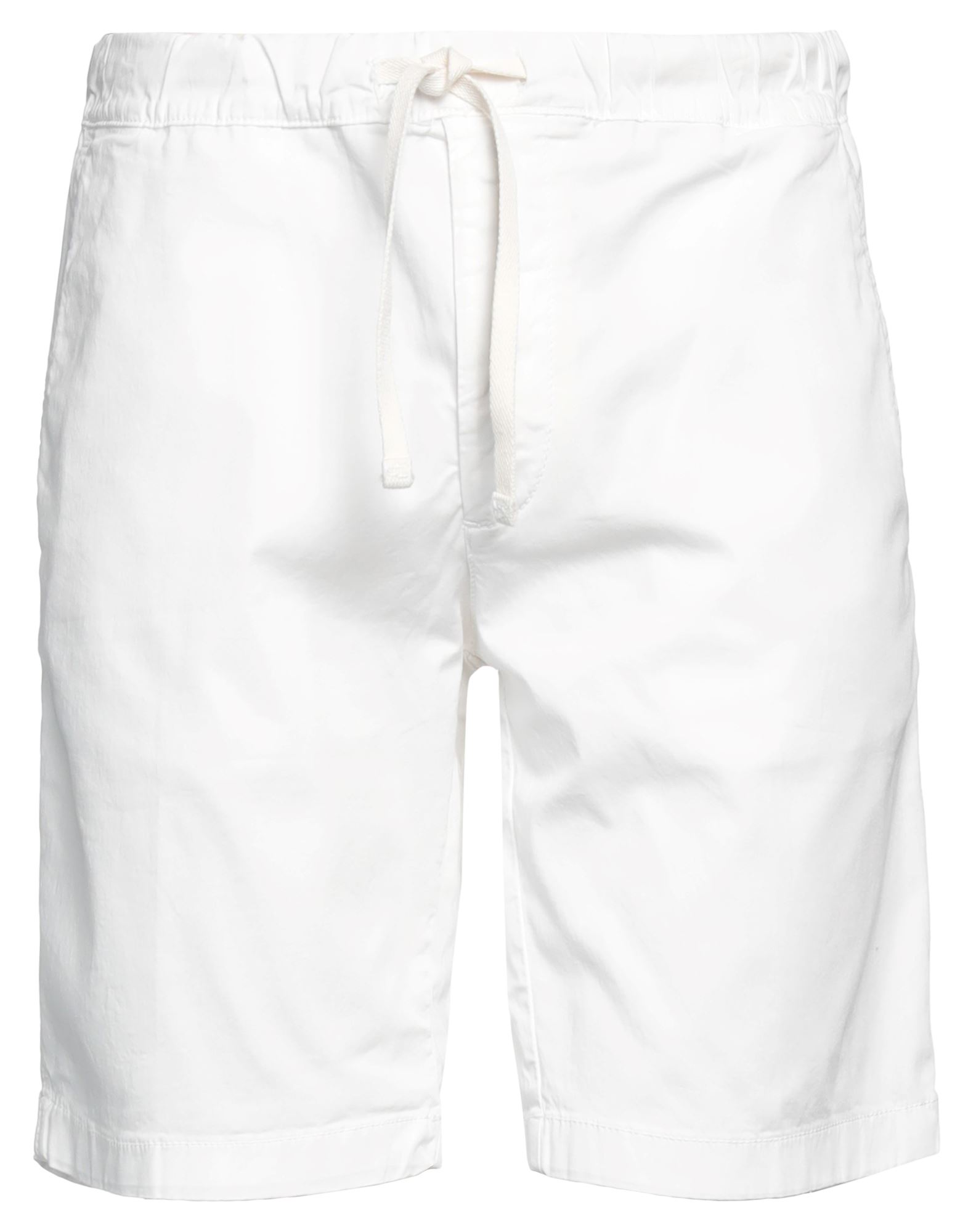 Modfitters Man Shorts & Bermuda Shorts White Size S Cotton, Elastane
