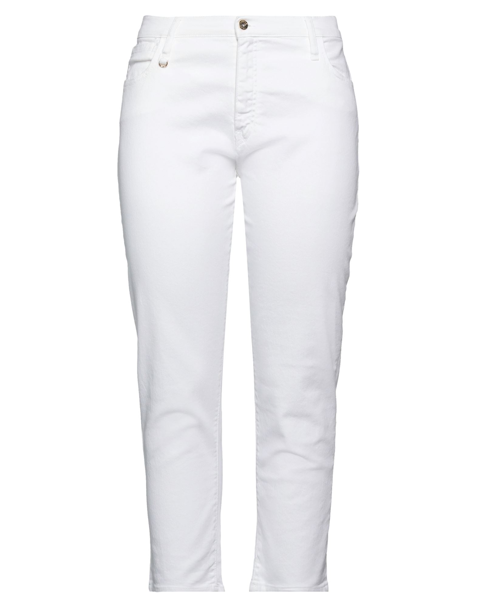 Shop Cycle Woman Jeans White Size 32 Cotton, Elastane