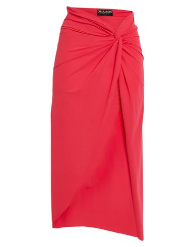 Chiara Boni La Petite Robe Woman Midi Skirt Coral Size Xs Polyamide, Elastane In Red