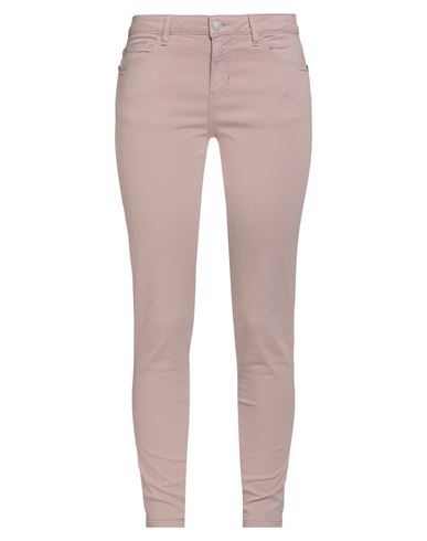 Guess Woman Pants Lilac Size 29w-30l Cotton, Elastomultiester, Elastane In Pink