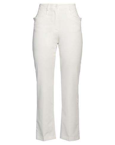 Denny Rose Woman Pants Ivory Size 4 Polyester, Viscose, Elastane In White
