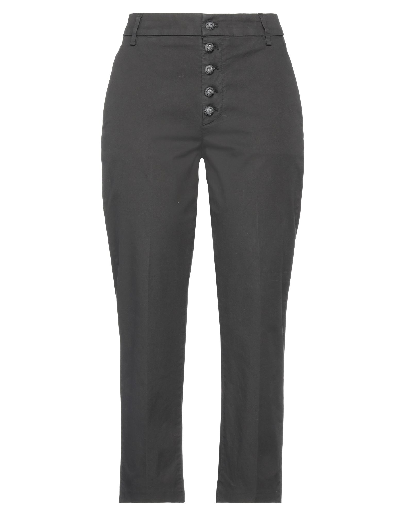 Dondup Woman Pants Charcoal Size 27 Cotton, Elastane In Black