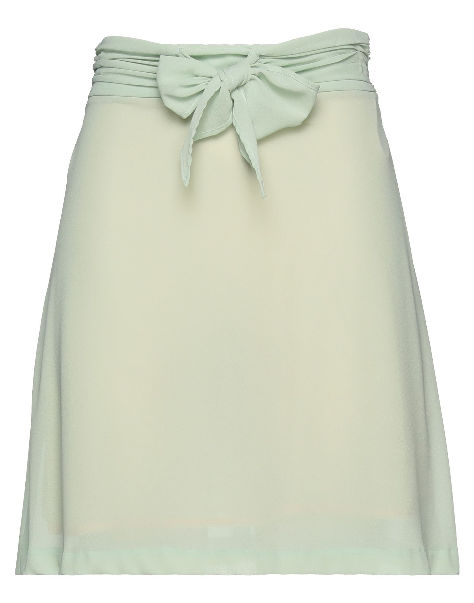 Merci .., Woman Mini Skirt Light Green Size 4 Polyester