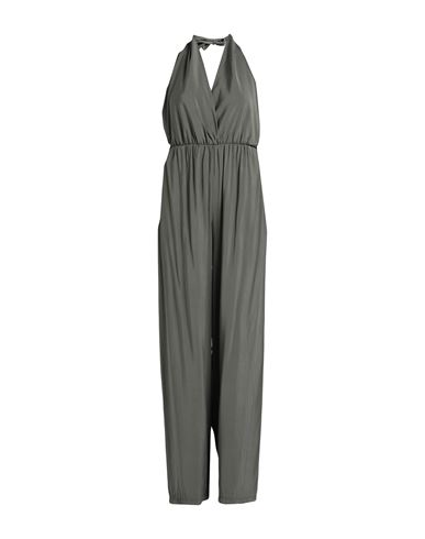 White Wise Woman Jumpsuit Military Green Size Xl Viscose, Polyester