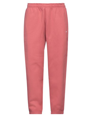 Nike Man Pants Pastel Pink Size L Cotton, Polyester