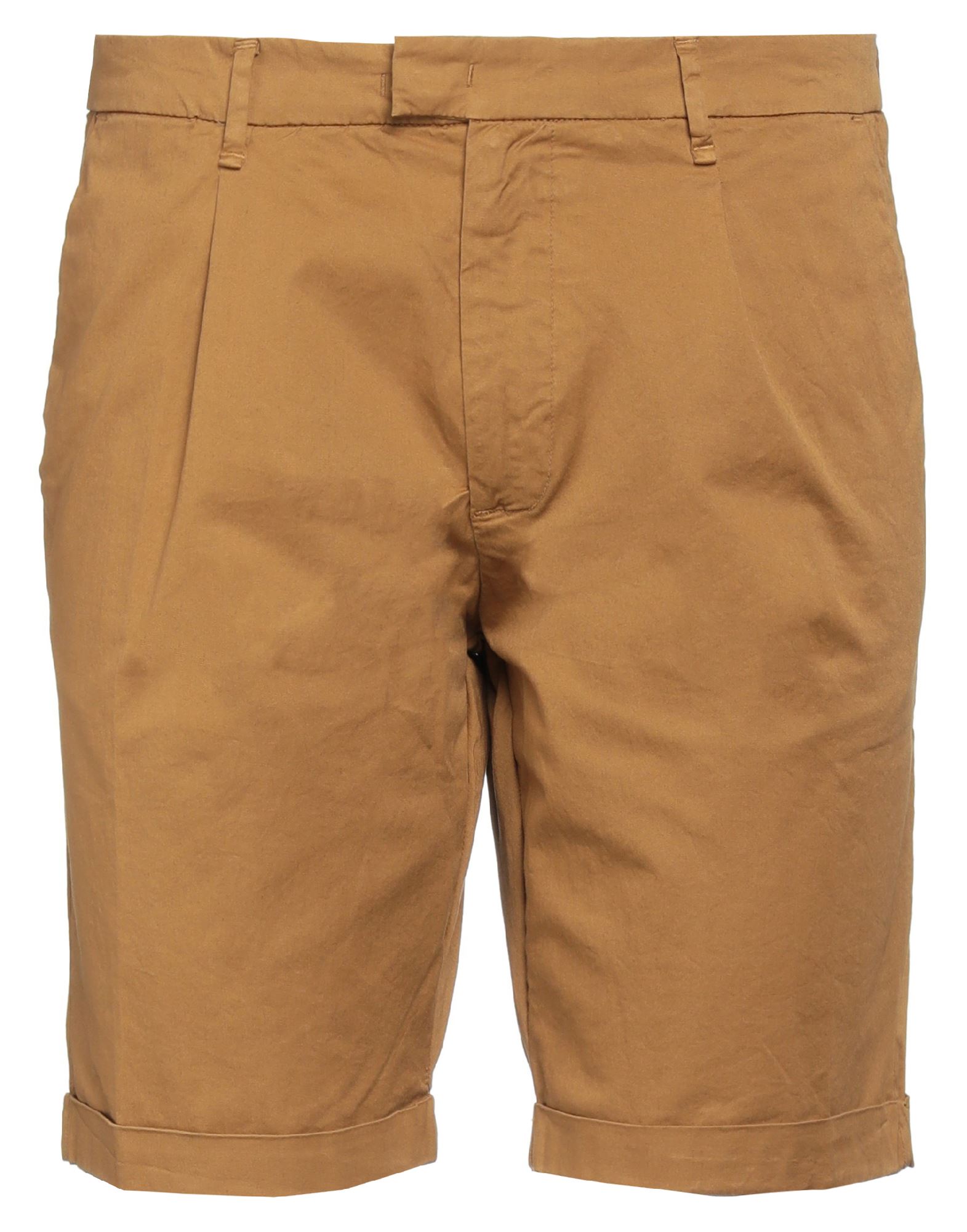 Perfection Man Shorts & Bermuda Shorts Camel Size 38 Cotton, Elastane In Beige