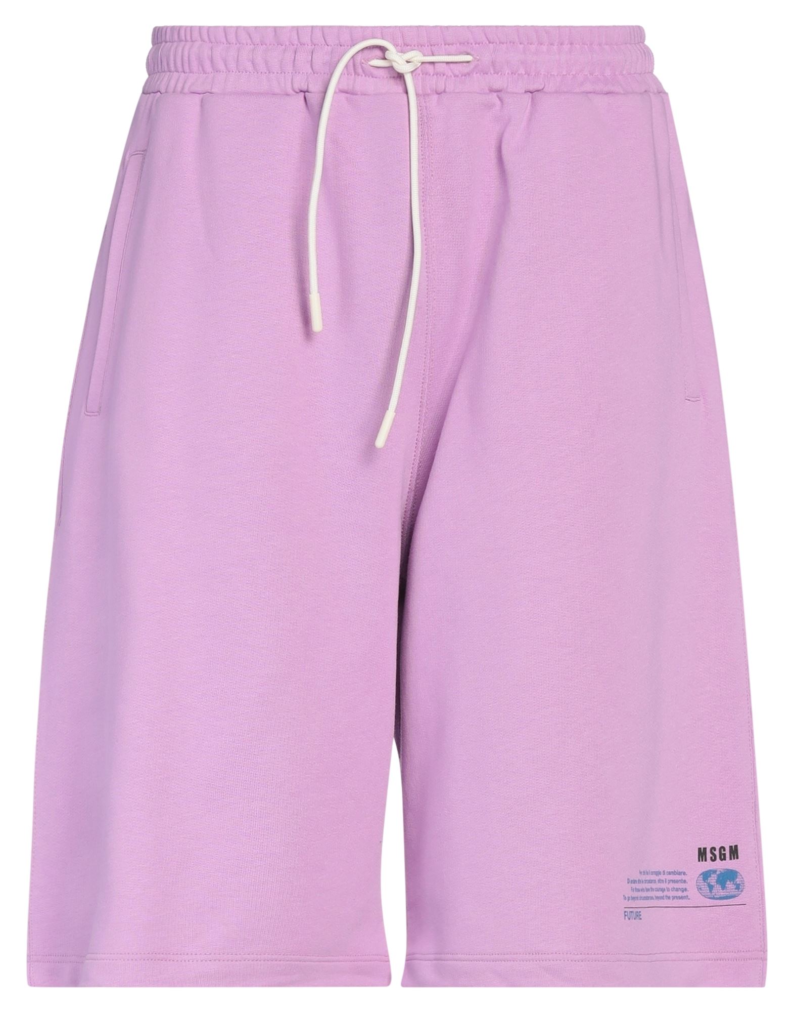 Msgm Shorts & Bermuda Shorts In Light Purple