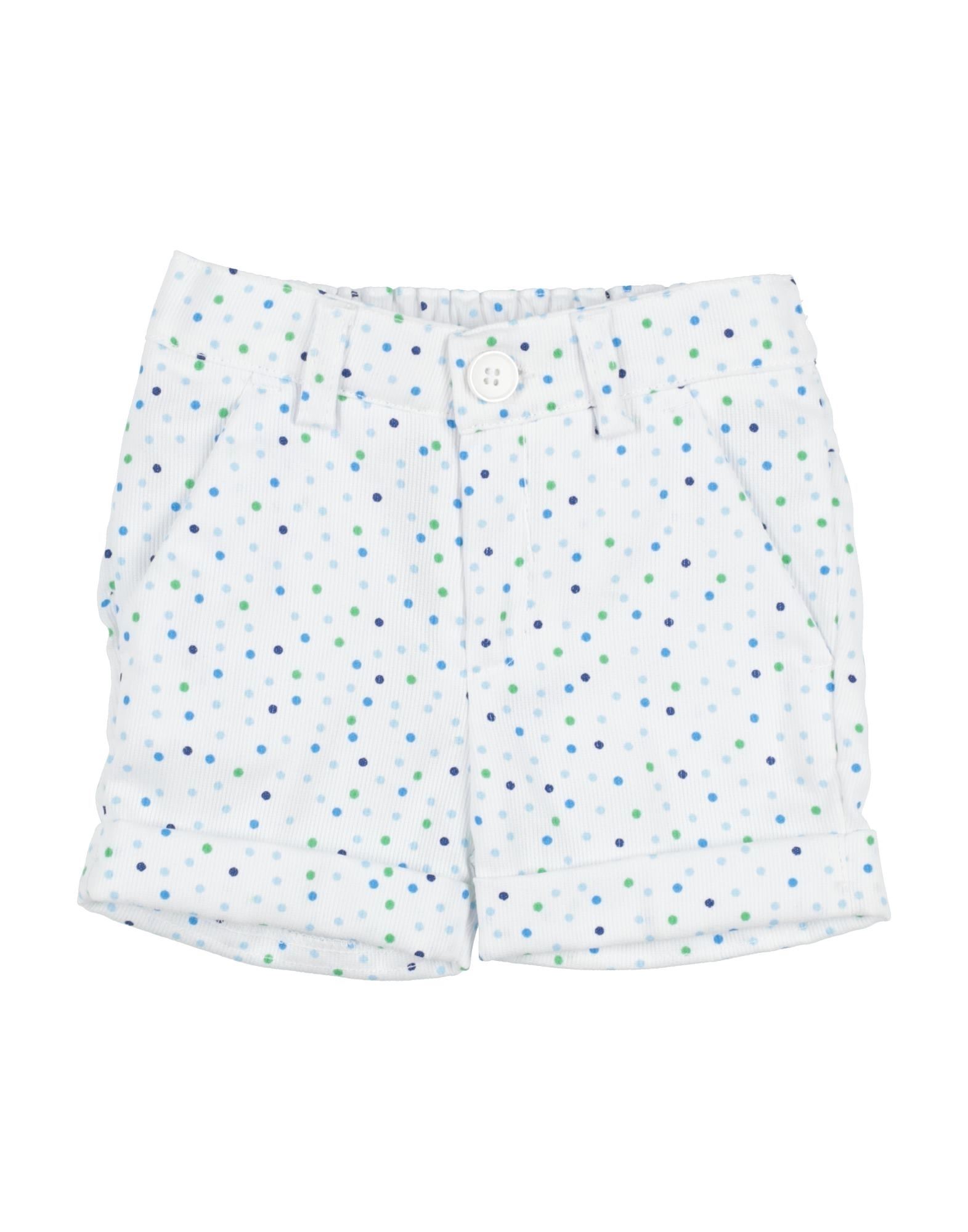 Manuell & Frank Kids'  Newborn Boy Shorts & Bermuda Shorts White Size 0 Pes - Polyethersulfone, Cotton