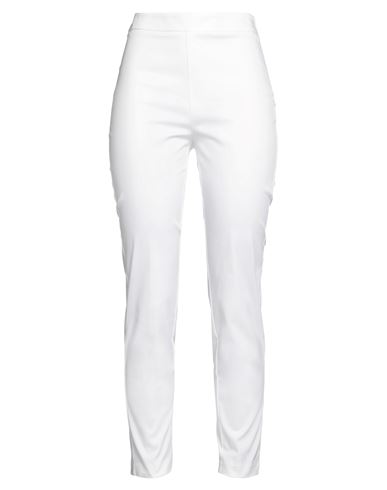 BALLANTYNE BALLANTYNE WOMAN PANTS WHITE SIZE 4 COTTON, ELASTANE