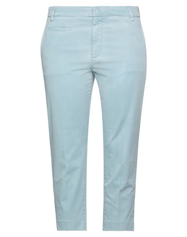 Shop Dondup Woman Pants Sky Blue Size 10 Cotton, Elastane