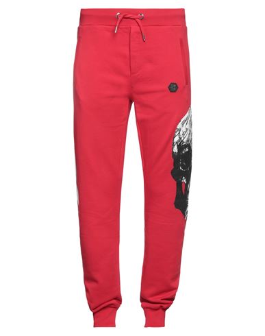 Philipp Plein Man Pants Red Size 3xl Cotton