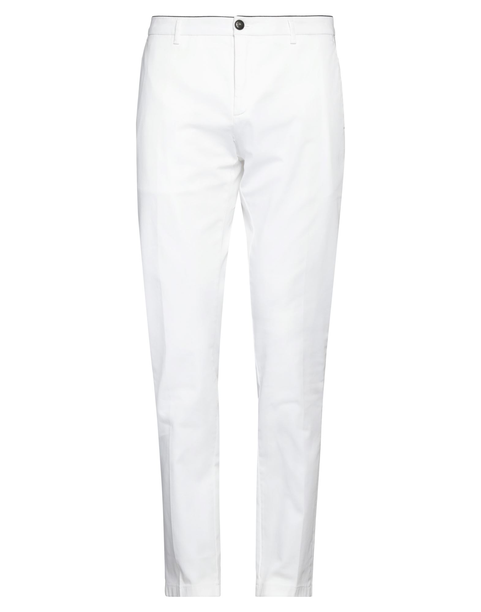 Department 5 Man Pants White Size 34 Cotton, Modal, Elastane
