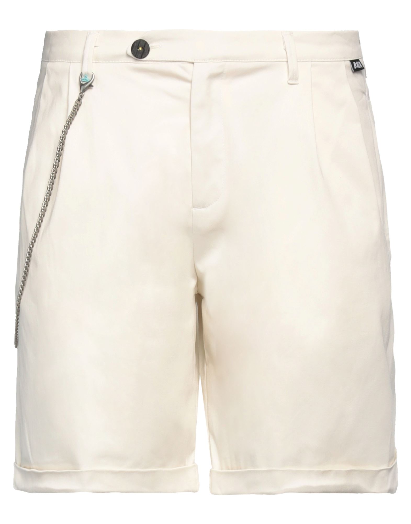 Berna Man Shorts & Bermuda Shorts Ivory Size 34 Cotton, Elastane In White