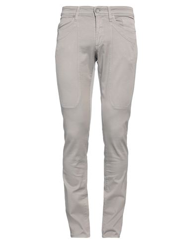 Jeckerson Man Pants Grey Size 30 Cotton, Elastane