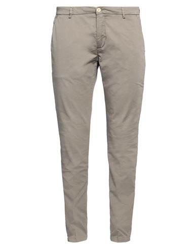 Shop Yan Simmon Man Pants Dove Grey Size 38 Cotton, Elastane