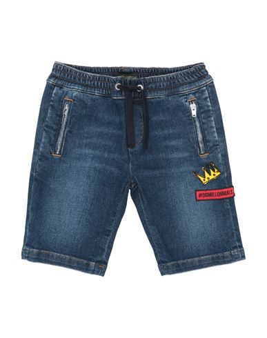 Shop Dolce & Gabbana Toddler Boy Denim Shorts Blue Size 6 Cotton, Elastane