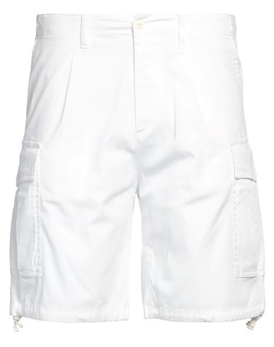 Officina 36 Man Shorts & Bermuda Shorts White Size 36 Cotton, Elastane
