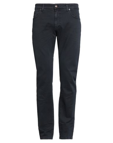 MESSAGERIE MESSAGERIE MAN PANTS NAVY SIZE 34 COTTON, ELASTANE 
