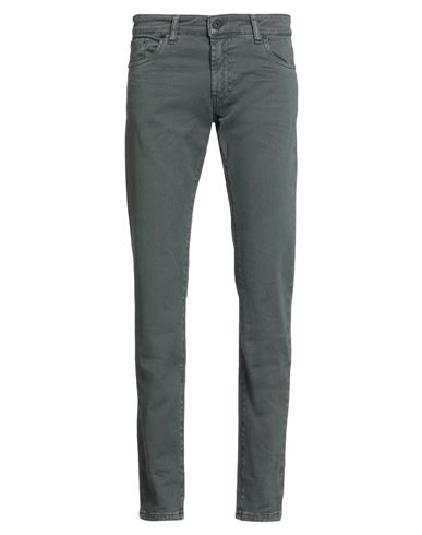 Messagerie Man Pants Dark Green Size 32 Cotton, Elastane