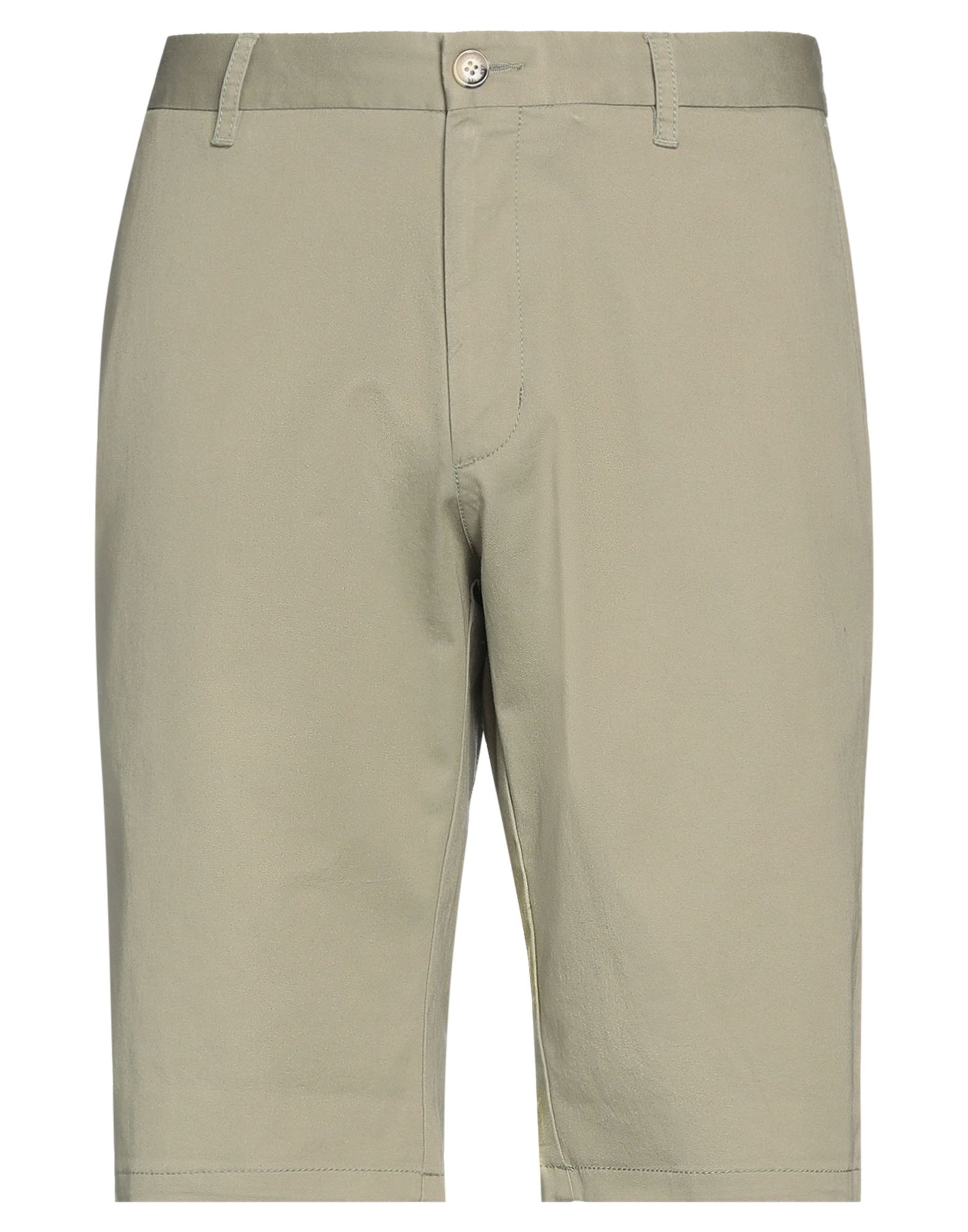 Ben Sherman Man Shorts & Bermuda Shorts Sage Green Size 34 Cotton, Elastane