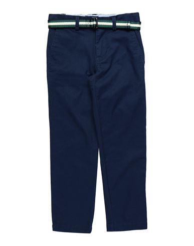 Polo Ralph Lauren Babies'  Belted Slim Fit Stretch Twill Pant Toddler Boy Pants Midnight Blue Size 5 Cotton,