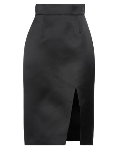 Miu Miu Woman Midi Skirt Black Size 6 Silk