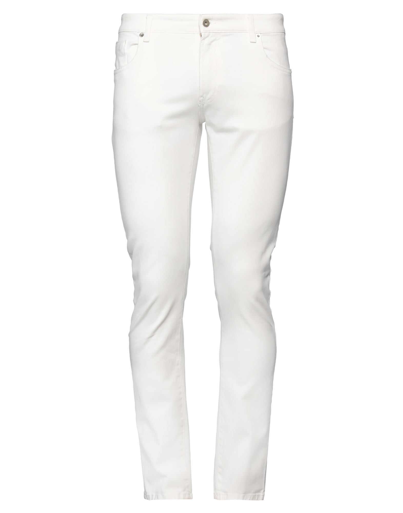Shop Messagerie Man Pants White Size 31 Cotton, Elastane