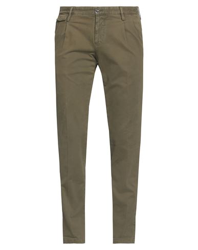 Pt Torino Man Pants Military Green Size 31 Cotton, Elastane