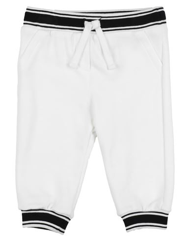 Dolce & Gabbana Newborn Boy Pants Ivory Size 3 Cotton, Elastane In White