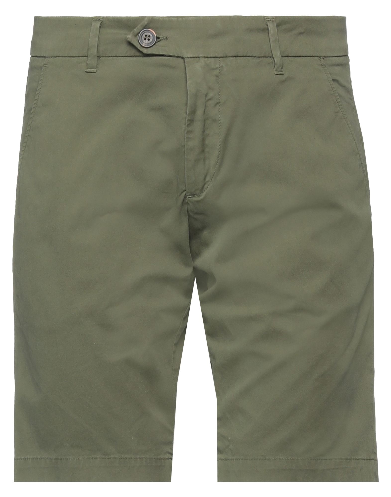 Roy Rogers Roÿ Roger's Man Shorts & Bermuda Shorts Military Green Size 32 Cotton, Elastane