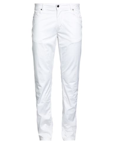 Shop Re-hash Re_hash Man Pants White Size 30 Cotton, Elastane