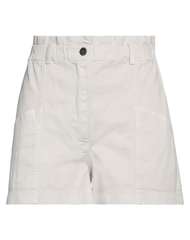 8pm Woman Shorts & Bermuda Shorts Light Grey Size S Cotton, Elastane