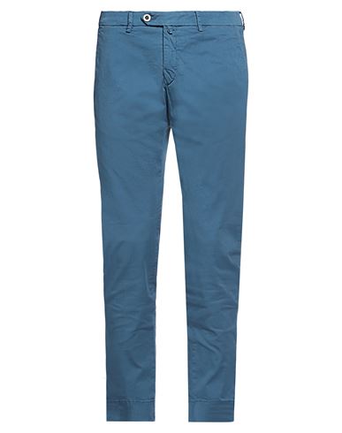 Shop B Settecento Man Pants Blue Size 32 Cotton, Elastane