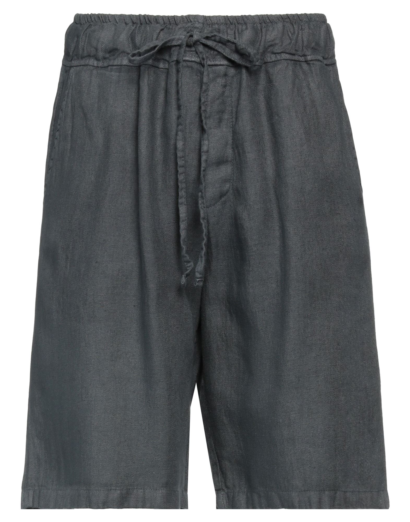 Crossley Man Shorts & Bermuda Shorts Lead Size L Linen In Grey