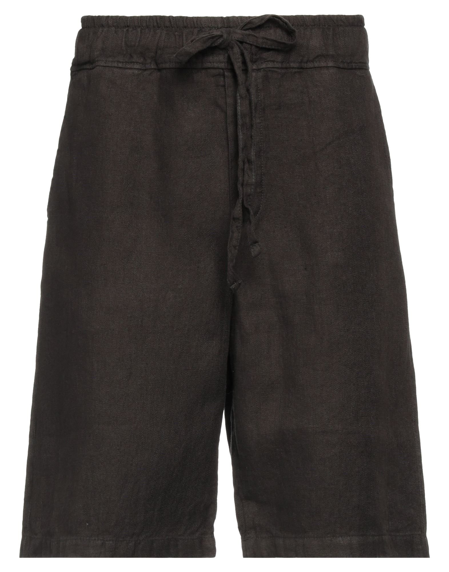 Crossley Man Shorts & Bermuda Shorts Dark Brown Size L Linen