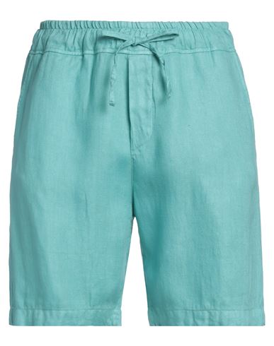 Crossley Man Shorts & Bermuda Shorts Turquoise Size Xl Linen In Blue