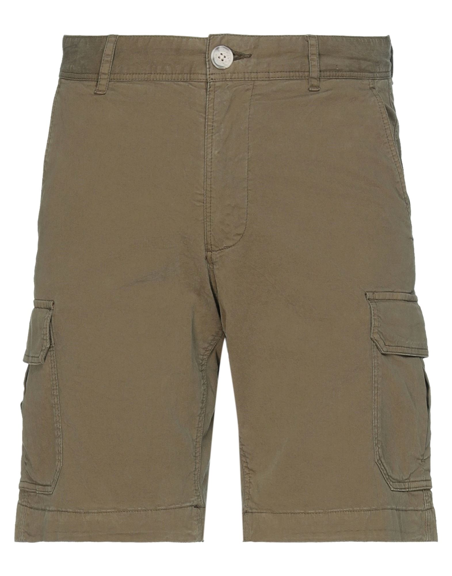 WOOLRICH WOOLRICH MAN SHORTS & BERMUDA SHORTS MILITARY GREEN SIZE 31 COTTON, ELASTANE