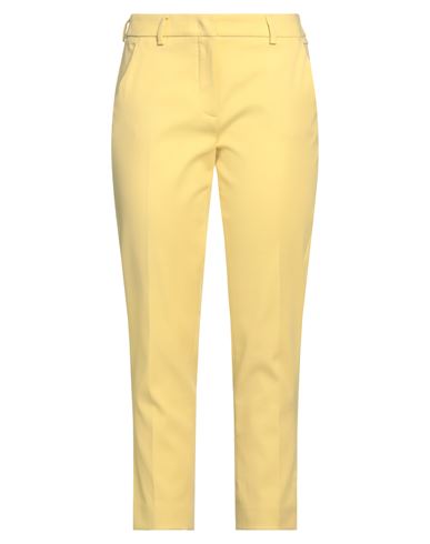 Weekend Max Mara Woman Pants Yellow Size 8 Cotton, Elastane