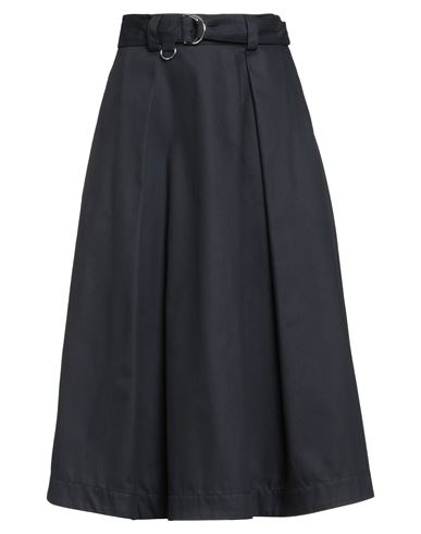Msgm Woman Midi Skirt Midnight Blue Size 4 Cotton