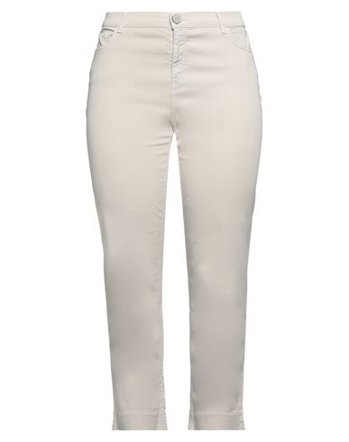 ELISA CAVALETTI BY DANIELA DALLAVALLE ELISA CAVALETTI BY DANIELA DALLAVALLE WOMAN PANTS BEIGE SIZE 14 COTTON, POLYESTER, ELASTANE