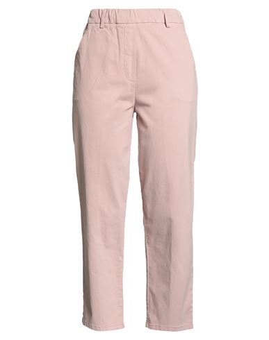 Alysi Woman Pants Pink Size 29 Cotton, Elastane In Pink