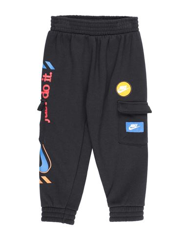 Nike Babies'  Nbn Fleece Cargo Pant Toddler Boy Pants Black Size 6 Cotton, Polyester