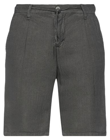 Ago.ra.lo Ago. Ra. Lo. Man Shorts & Bermuda Shorts Lead Size 38 Linen In Grey