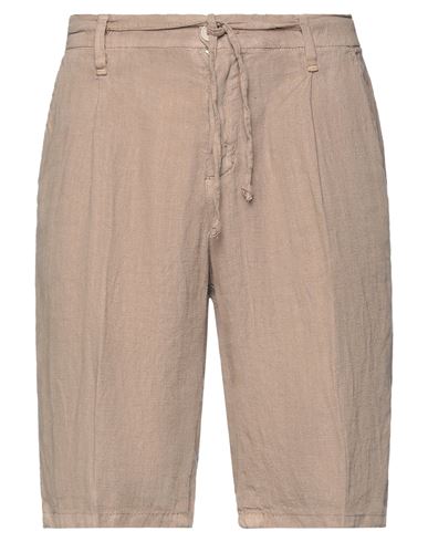 Ago.ra.lo Ago. Ra. Lo. Man Shorts & Bermuda Shorts Khaki Size 40 Linen In Beige