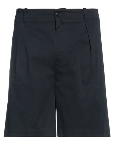 Grey Daniele Alessandrini Man Shorts & Bermuda Shorts Midnight Blue Size 34 Cotton, Elastane
